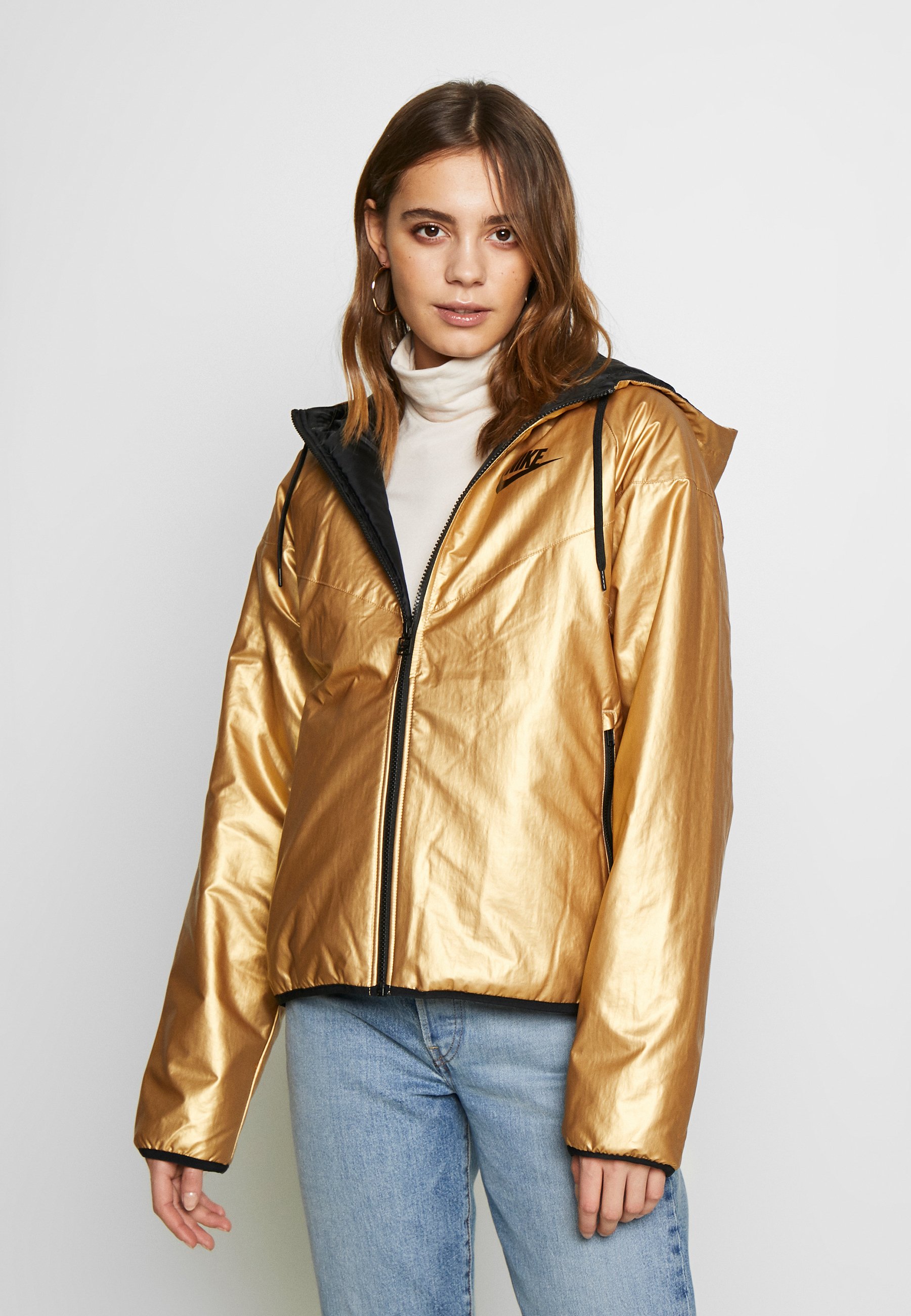 nike sportswear metallic jacket