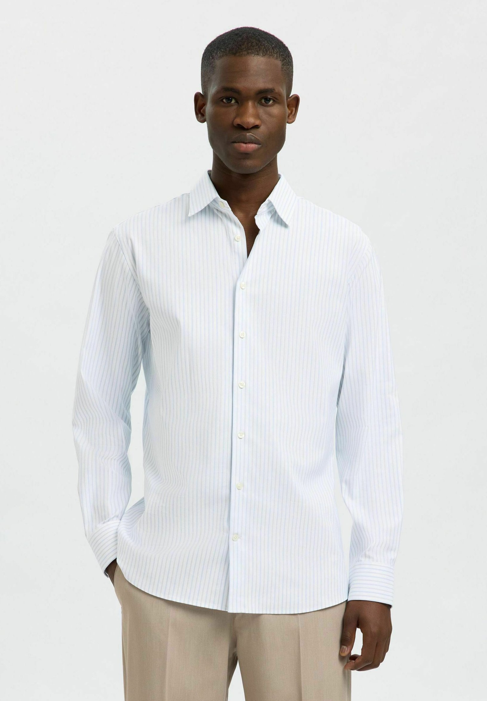 Costume Chemise Blanche Homme Manche Longue Selected