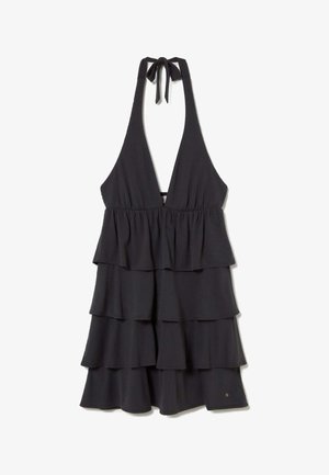 Brownie, VESTIDO HALTER MULTIVOLANTES - Robe de jour - gris oscuro