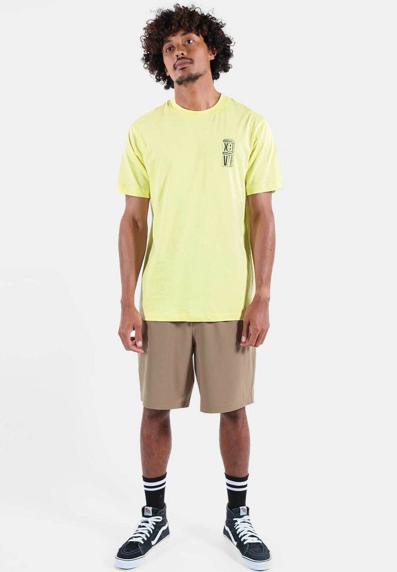 Short Cargo OXBOW En Coton Beige Imprimé Fleurs - Taille XL - Homme - Neuf Avec étiquettes