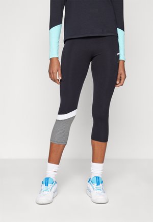 LINE POCKET - Pantaloni sport 3/4 - black/grey