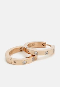 LIU JO LOOP EARRINGS ESSENTIAL - Earrings - rose gold-coloured/white