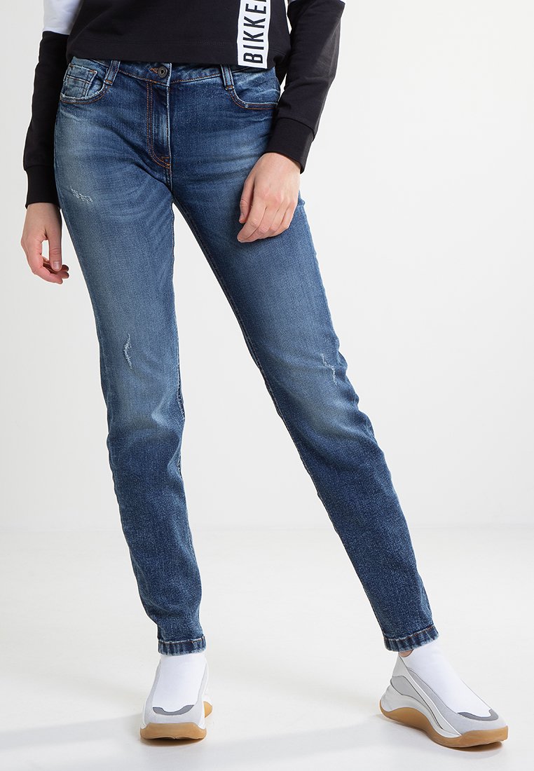 Bikkembergs Slim fit jeans blauw Bikkembergs Slim fit jeans blauw