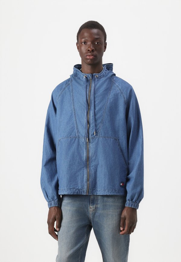 ZIP THROUGH RIPSTOP - Denim jacket - denim dark