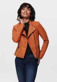 ONLY ONLAVA BIKER OTW NOOS - Giacca in similpelle - gold flame