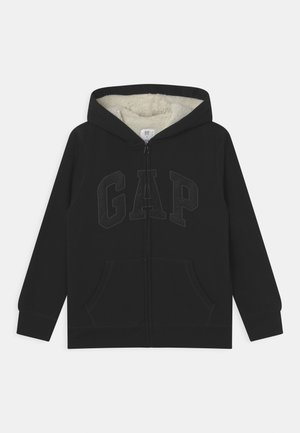 BOY COZY LOGO - Sweater met rits - true black