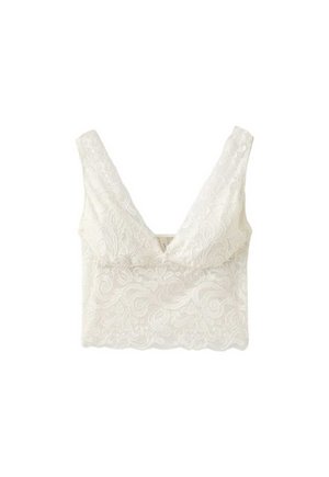 Stradivarius, LACE TOP - Débardeur - beige
