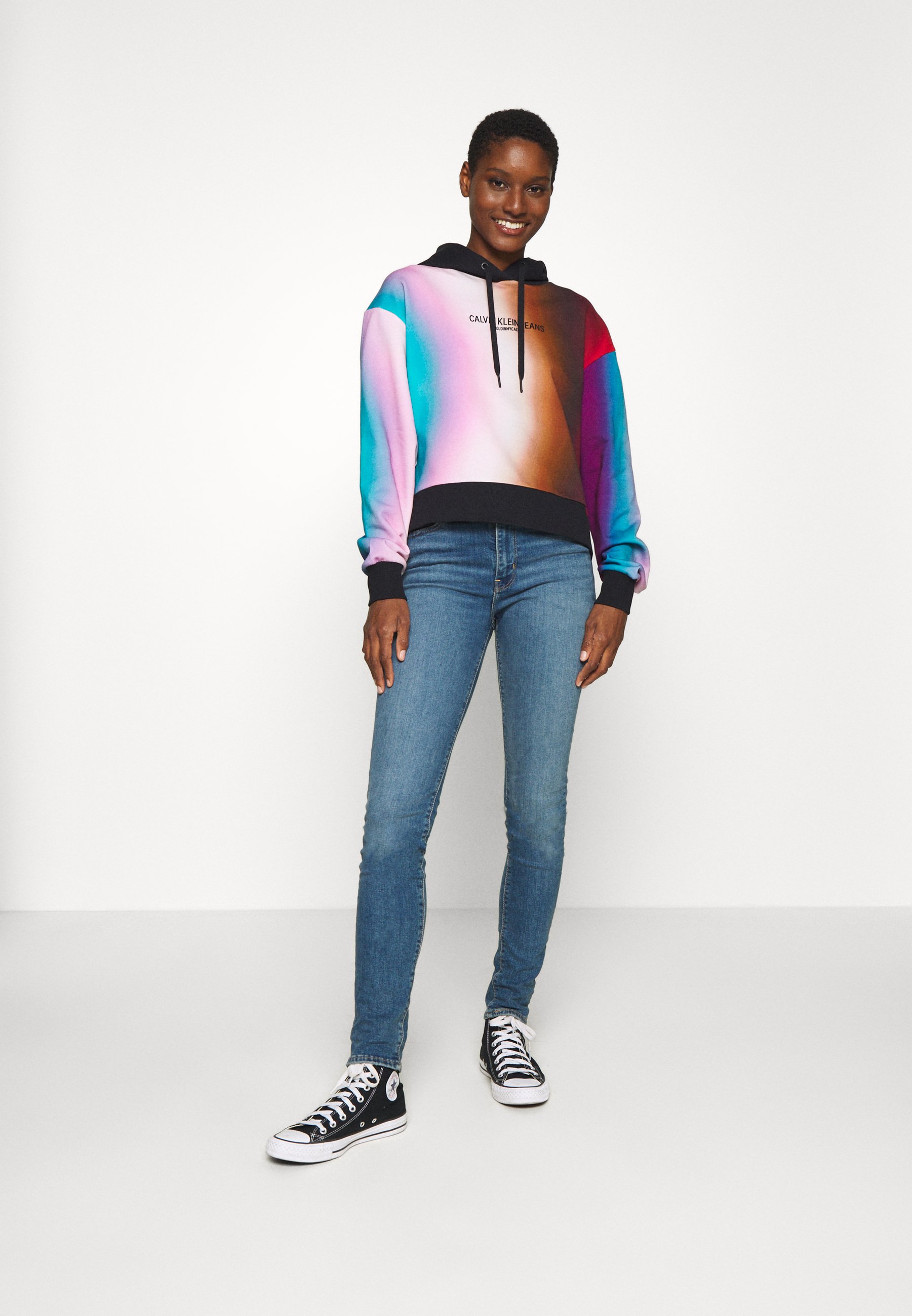 calvin klein rainbow hoodie