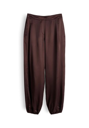 someday., BALLOON FIT SATIN - Broek - mahogany