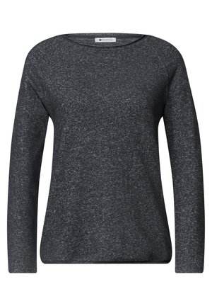 Street One, LANGARM SHIRT MIT RUNDHALS UND ROLLKANTE - Maglietta a manica lunga - armor grey mel