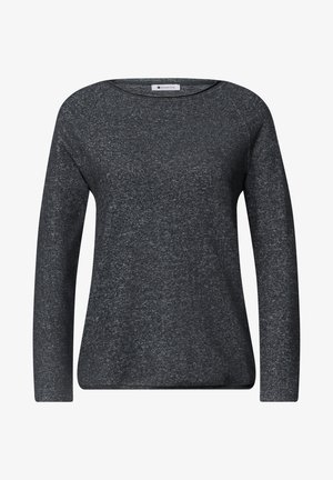 Street One, LANGARM SHIRT MIT RUNDHALS UND ROLLKANTE - Maglietta a manica lunga - armor grey mel