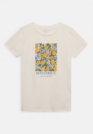 NKFDAMILY - T-shirt print - white alyssum