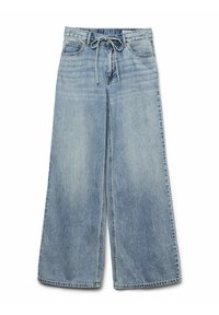 Traperice opuštenog kroja - medium blue denim