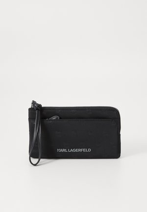 KARL LAGERFELD IKON WRIST POUCH - Alkalmi kézitáska - black