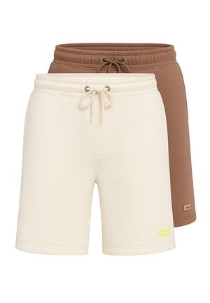 SET OF 2 - Short - brown beige