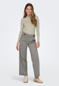 JDY JDYFRANSISKA LIFE NOOS - Long sleeved top - hellgrau