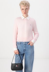 Tommy Jeans V NECK  - Jumper - precious pink