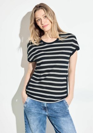 GESTREIFTES  - T-shirt con stampa - blau