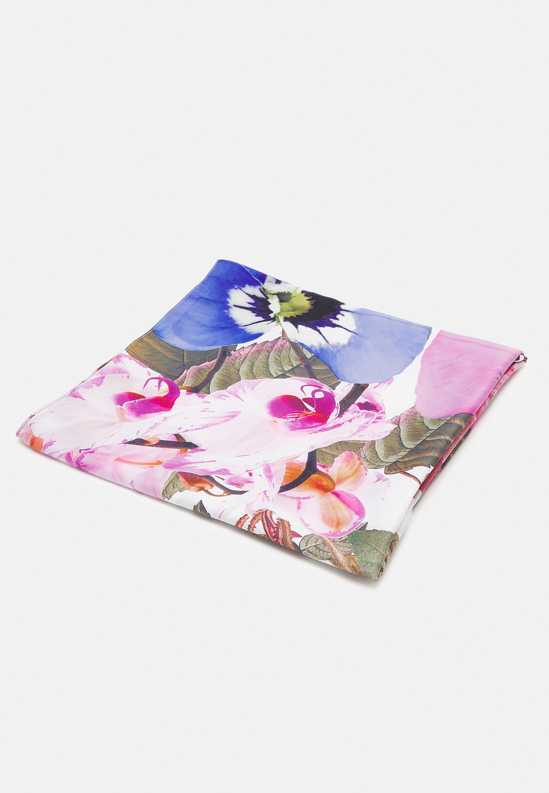 Desigual Quadratisches Halstuch – Mit Blumen- Und Marmormuster, Aus Satinstoff, Ca. 70x70 Cm – Stylisches Accessoire