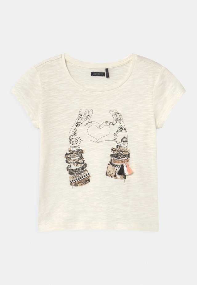 T-shirts print - ecru