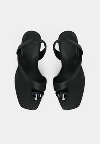 Zign Studio LEATHER - Sandalai su T formos dirželiu - black