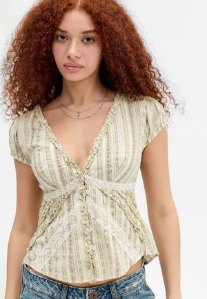 BDG Urban Outfitters ROBYN RUFFLE - Μπλούζα - green