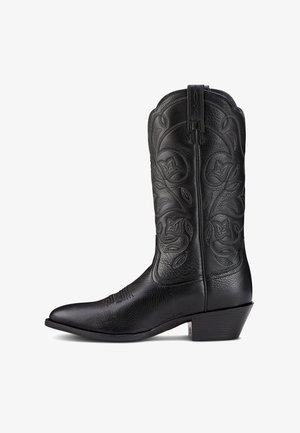 Ariat WESTERN HERITAGE R-TOE - Bottes de cowboy / motard - black deertan