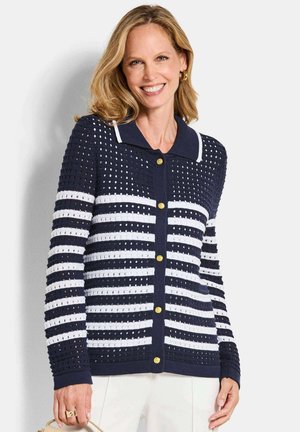 Gilet - navy/white patterned