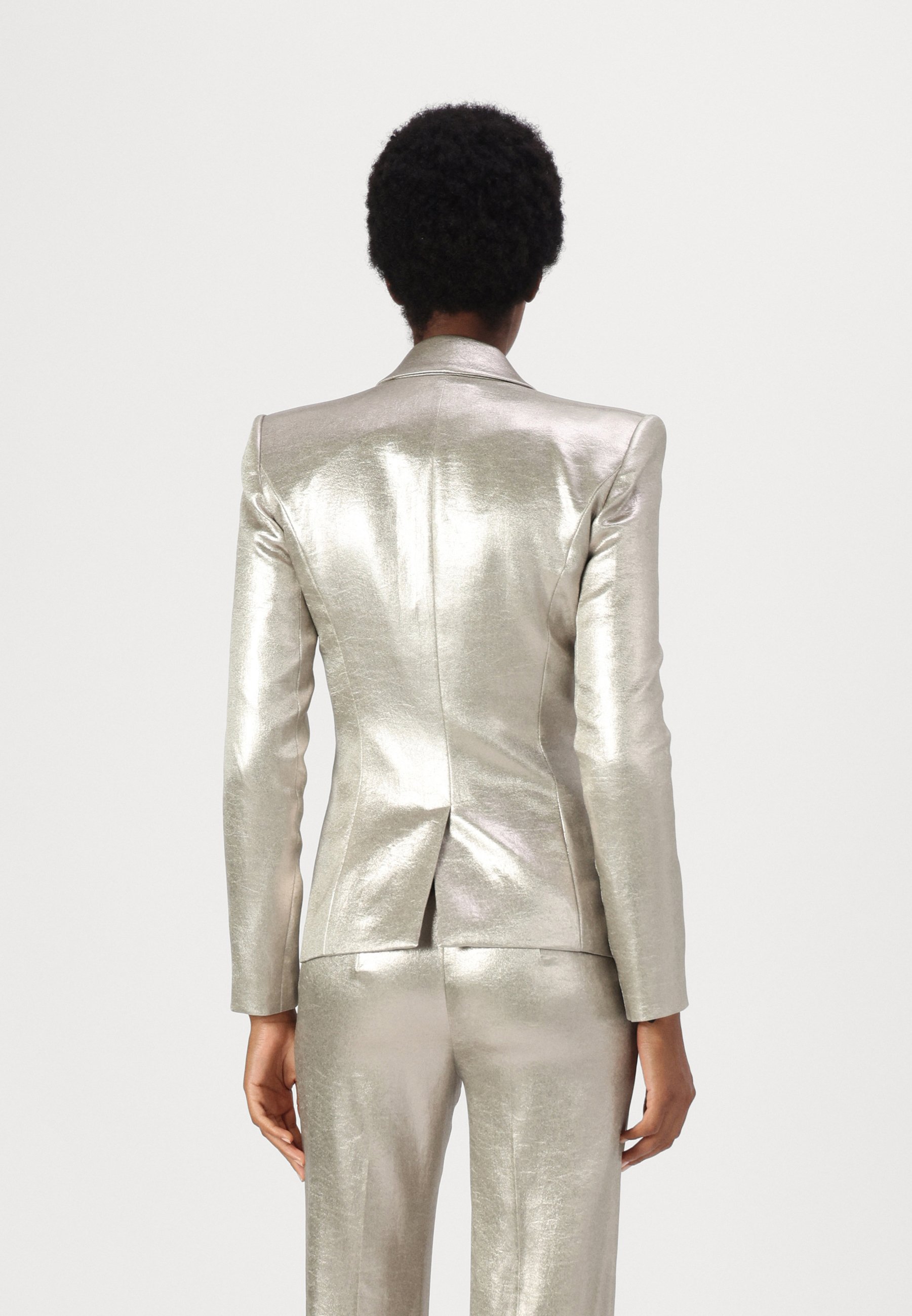 Patrizia Pepe JACKET - Blazer - gold coloured/gold-coloured