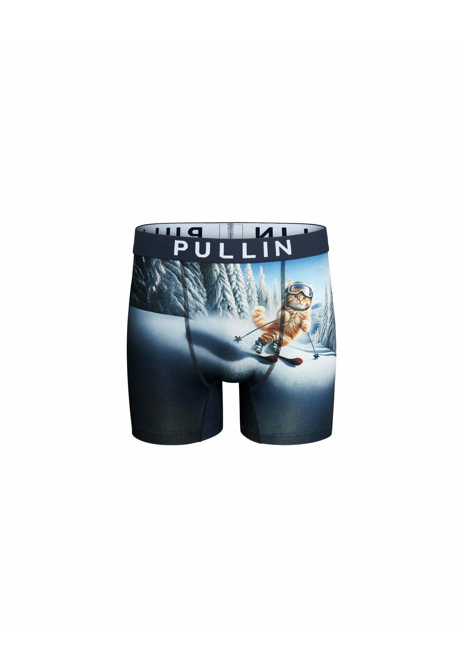 Boxer Court PULLIN Heart Multicolore - 87% Polyester, 13% élasthanne, Tailles XS à XXL - 6