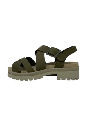 Sandali con plateau - militare