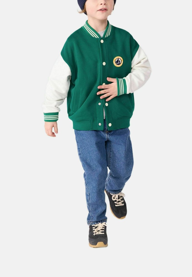 Petit Bateau Giubbotto Bomber - evergreen milk