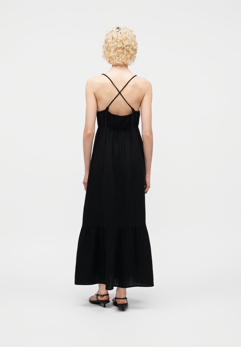 GAP GAUZE EMPIRE WAIST MAXI DRESS - Maxi dress - true black/black -  Zalando.co.uk