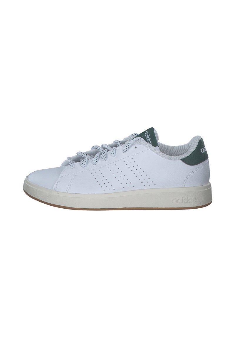 adidas Originals ADVANTAGE BASE  - Stringate sportive - ftwwht ftwwht cgreen