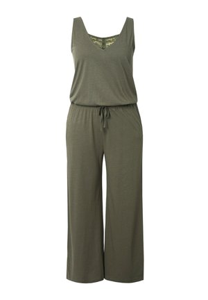 Ulla Popken Jumpsuit - olive grey
