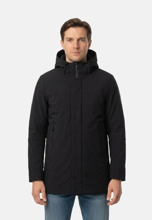 Yes Zee, CAPPOTTO 0801 VAR - Cappotto corto - screziato-mottled black