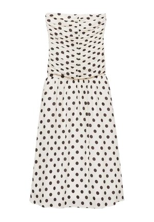 Mango DOTS - Maxikleid - off white black
