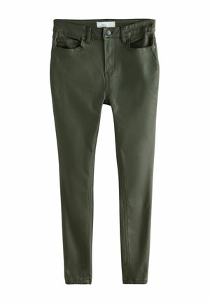 COATED  - Slimfit džínsy - olive green