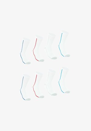 Athena LOT DE 8 PAIRES DEMI-HAUTES
- Chaussettes - blanc liseré couleur