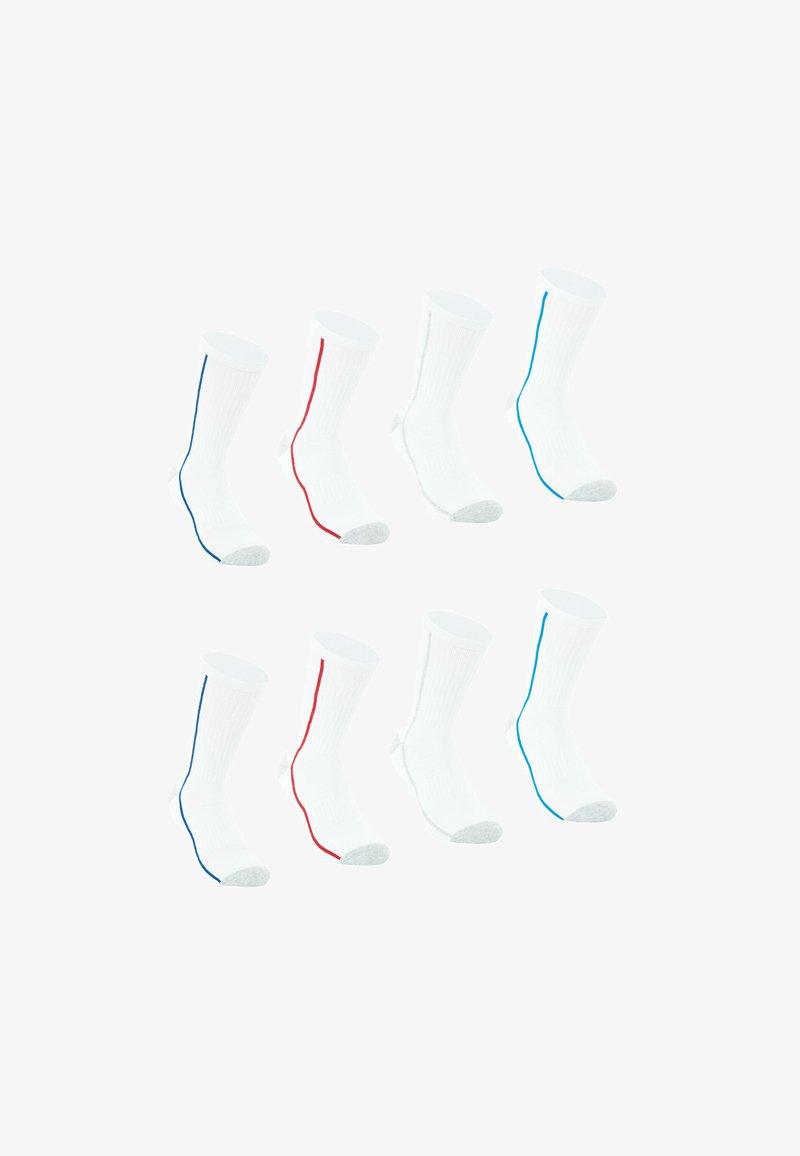 Athena LOT DE 8 PAIRES DEMI-HAUTES
- Chaussettes - blanc liseré couleur