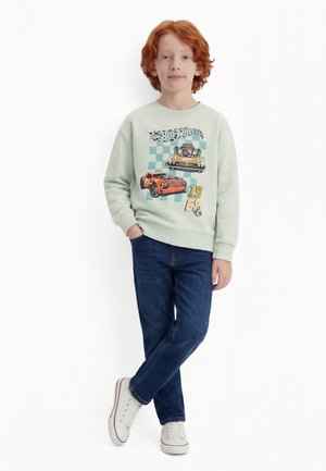 Lindex HOT WHEELS - Φούτερ - light aqua
