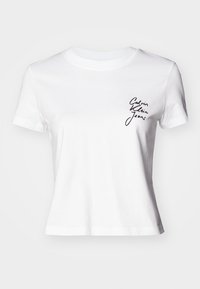 SCRIPT INSTITUTIONAL BABY TEE - T-shirt con stampa - bright white