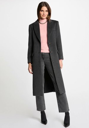BUTTONED LONG - Classic coat - gris anthracite