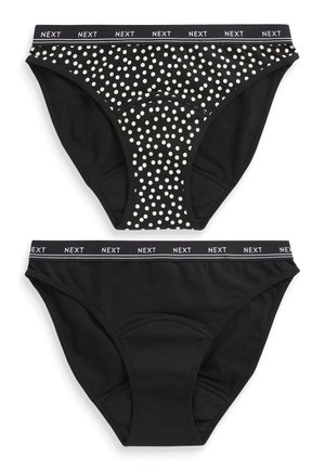 2 PACK - Menstruationsundertøj - black spot print