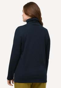 Ulla Popken COL ROULÉ  MANCHES LONGUES - Pitkähihainen paita - dark blue