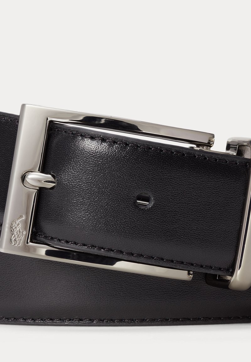 Polo Ralph Lauren REVERSIBLE LEATHER DRESS BELT - Belt business -  black/refined navy/black - Zalando.ie