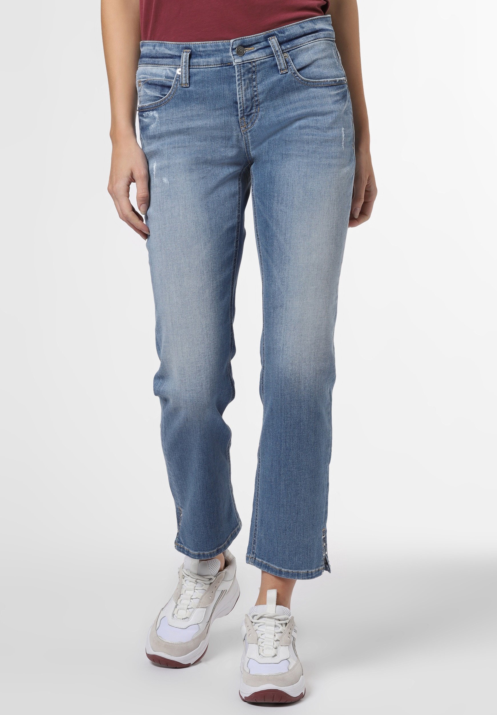 Cambio Bootcut jeans - light stone/blue 