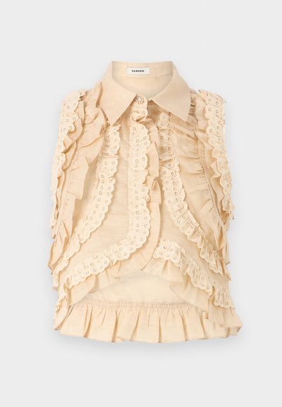 sandro CHEMISE - Blúzka so zapínaním na gombíky - beige