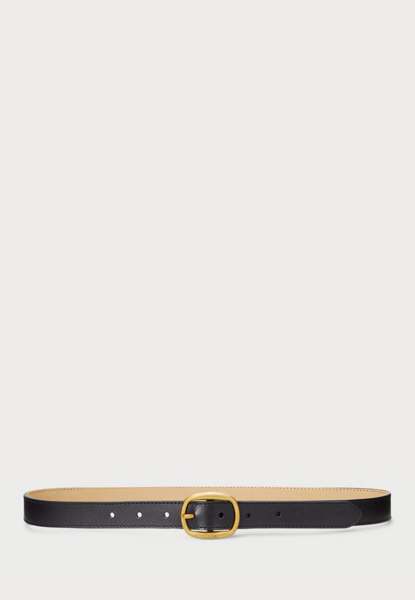 OVAL BUCKLE LEATHER BELT - Belt