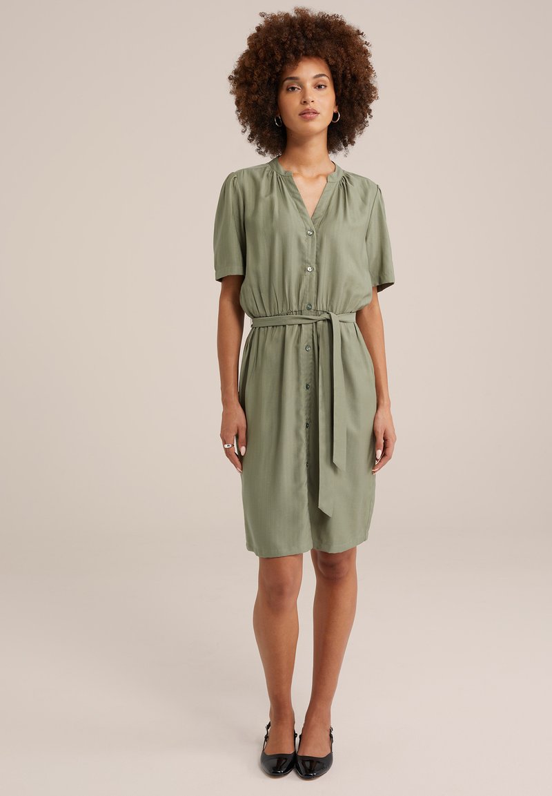 WE Fashion Blousejurk olijfgroen WE Fashion Blousejurk olijfgroen